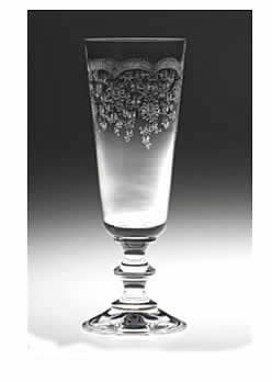 etched pantho champagne flute